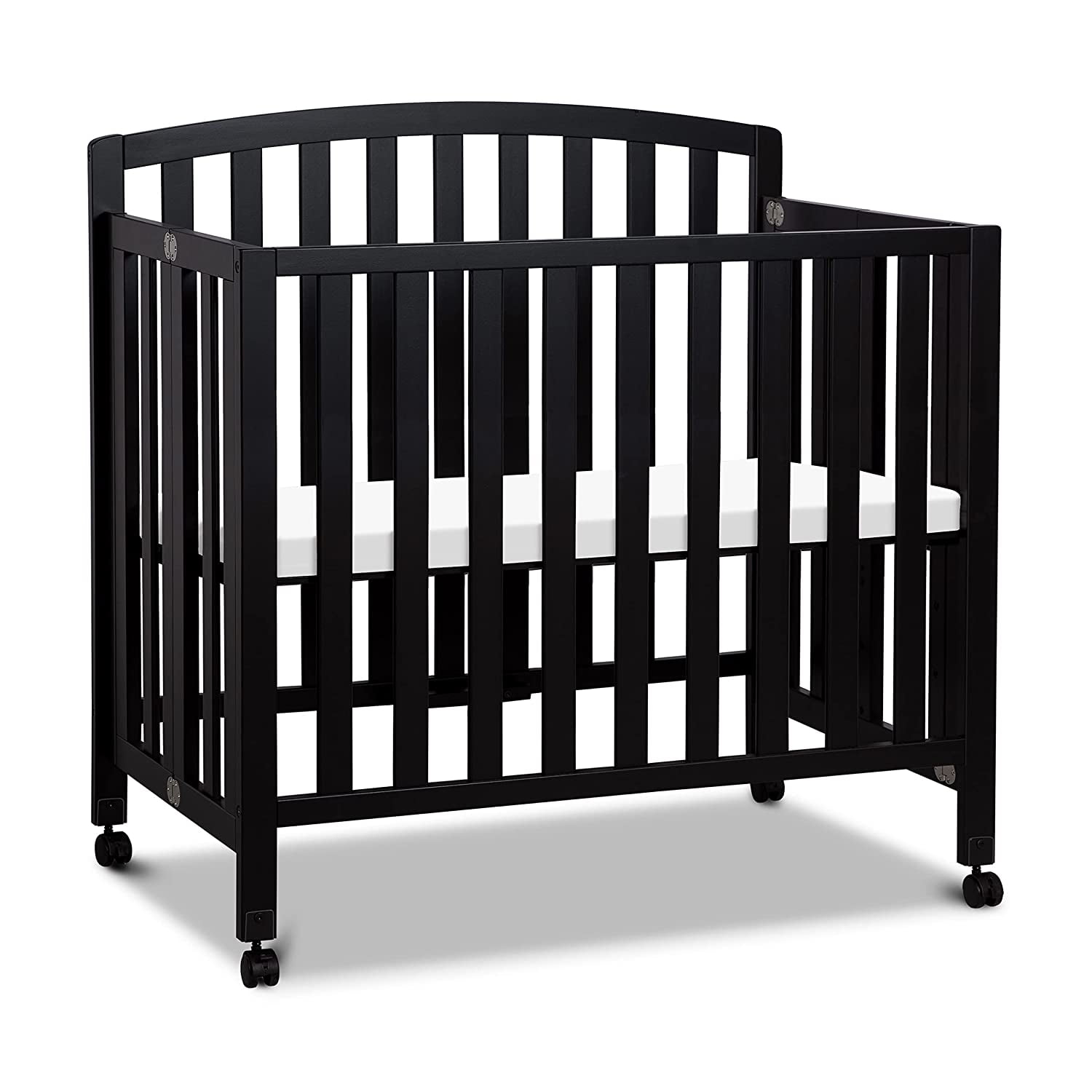 bzfwm Dylan Folding Portable 3in1 Convertible Mini Crib and Twin Bed