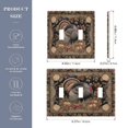 thumbnail image 3 of Thanksgiving Theme Turkey with Flowers Light Switch Cover Electrical Outlet Cover Replaceable Wall Plates 3-Gang, 3 of 8
