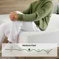 thumbnail image 4 of Twin Size Mattress, 10 Inch Gel Memory Foam Mattress in a Box, Fiberglass Free, Breathable for Cooler Sleep Supportive & Pressure Relief, White, 4 of 6