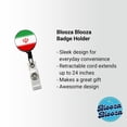 thumbnail image 2 of Iran Country Flag Retractable Reel ID Badge Key Card Name Tag Holder with Clip, 2 of 7