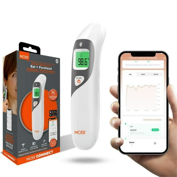 Smart DualScan Ear & Forehead Bluetooth Thermometer