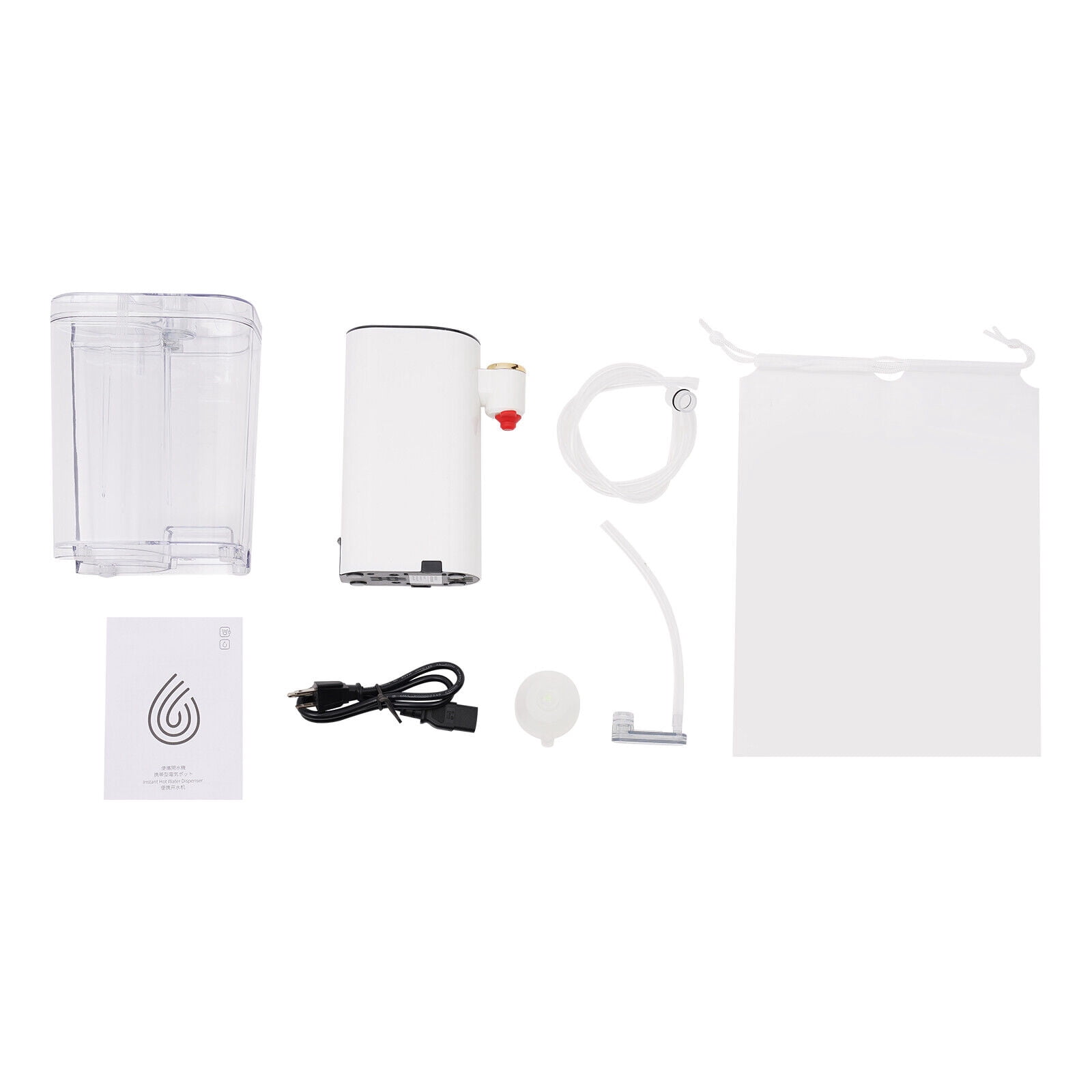 Miumaeov 1200ml Instant Hot Water Dispenser Countertop Top Loading Small Bottled Water Cooler Dispenser