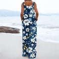 thumbnail image 5 of SwiftWear Wide Leg Jumpsuits for Women Fashion Summer Sleeveless Flower Printing Button Pocket Jumpsuits Long Pants XL, 5 of 8