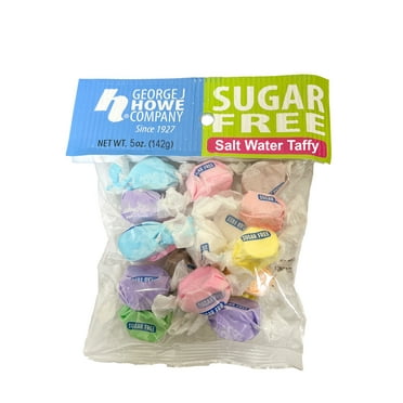 Howe Sugar Free Salt Water Taffy Chewy Candy, 5 oz, Bag