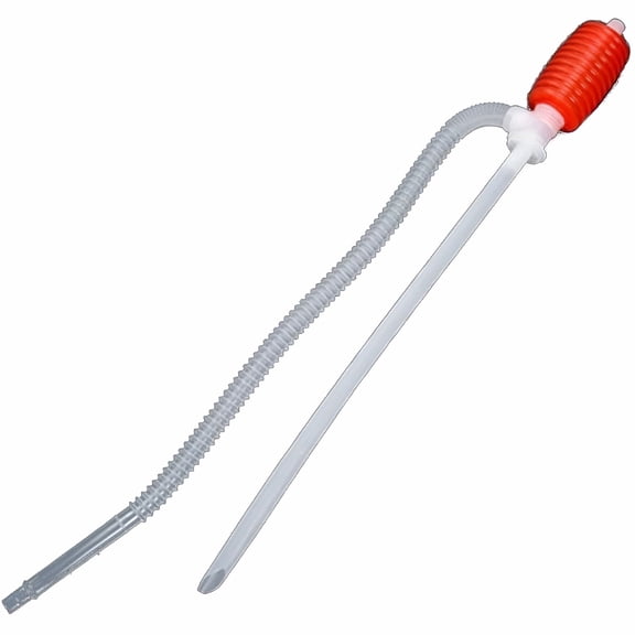 CURYMAY Manual Liquid Transfer Pump High Hand Operated Siphoning Kit with Flexible Hose for Gas Oil Fuel Effortless Fluid Extraction for Trucks Boats & Home Use