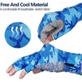thumbnail image 2 of 1 par de guantes de pesca, guantes de caza de camuflaje antideslizantes, guantes para pesca, caza, camping, senderismo, fotografía camuflaje azul Sailing Electrónica, 2 of 4