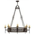 thumbnail image 2 of Meyda 190078 48 in. Toscano 8 Light Chandelier - Rust Finish, 2 of 6