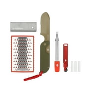 Swiss Tech Fixed Blade Kit, 6 Piece, Campfire, Camping Essentials Set