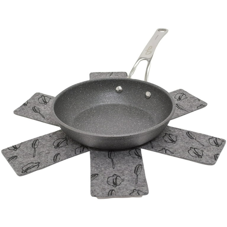 Starfrit The Rock 11 in. Aluminum Nonstick Frying Pan in Black