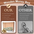 thumbnail image 2 of Caja para Ahorro de Dinero, Efectivo de Madera para Niños y Adultos, Hucha Reutilizable con Cuenta Regresiva y Objetivo de Dinero, Challenge 10000, 2 of 7