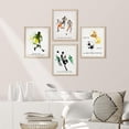 thumbnail image 2 of PixonSign Framed Paints Stroke Soccer Players Football Wall Art, Set of 4 Boy's Bedroom Illustration Wall Decor, Modern Adhesive Canvas Poster, Multicolor Contemporary Wall Décor - 8"x10" Natural, 2 of 5