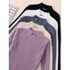 thumbnail image 2 of Suéter de cuello alto grueso y cálido para mujer, Jersey de punto suave de alta elasticidad, manga larga, Top femenino, Otoño e Invierno, 2 of 5