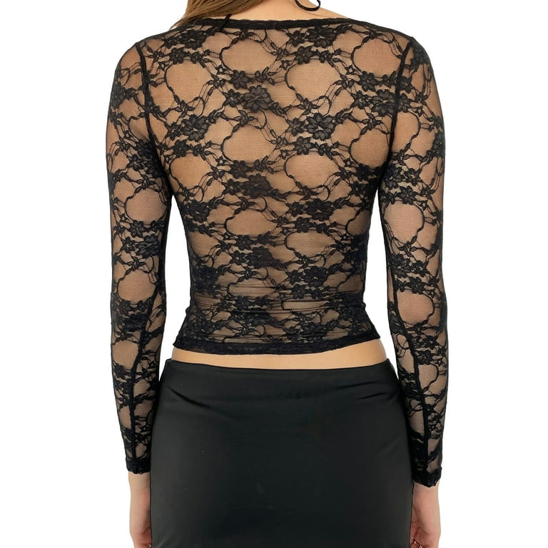 トップス MELT THE LADY sheer cover tops black トップス MELT THE LADY sheer cover tops black Amazon.com