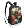 thumbnail image 2 of Joker Folie A Deux Poster School Bag Daypack Multipurpose Backpack Satchel Bookbag Oxford Cloth Adjustable Shoulders Rucksack, 2 of 6