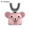thumbnail image 2 of Kids Ultrasonic Toothbrush U-Shaped Head Cartoon Design Mini Smart 360 Degrees Silicon Electric Toothbrush for Child, 2 of 10
