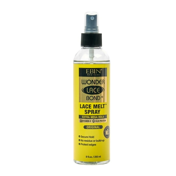 EBIN NEW YORK Wonder Bond Melting Spray 8oz/ 250ml - Extra Mega Hold (Original) | No Reside, Long Lasting Formula with Protecting Edges, Gives Undetectable and Natural Look