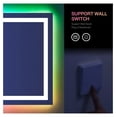 thumbnail image 5 of 40"X32" LED Bathroom Mirror with Lights, Anti-Fog, Dimmable, RGB Backlit + Front Lighted, Memory Function, Colorful Multiple Light Modes for Modern Wall Setup, 5 of 6