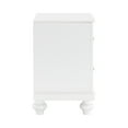 thumbnail image 3 of Miekor Furniture Modern Bedroom Furniture Two Drawers Nightstand 1pc White Finish Acrylic Crystal Drawers Wooden Furniture B5A3782, 3 of 8