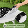 thumbnail image 5 of Halloween Skeleton Fun Pattern Round Fitted Tablecloth with Elastic Edge,Dining Table Cover Waterproof,Outdoor Round Tablecloth for Camping,Dining,Indoor and Outdoor, 5 of 7