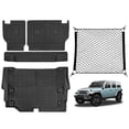 thumbnail image 2 of JTYZSM Cargo Mats with Net for 2021-2025 Jeep Wrangler JL Unlimited 4XE Accessories All Weather Protection Rear Seat Back Cover T, 2 of 7