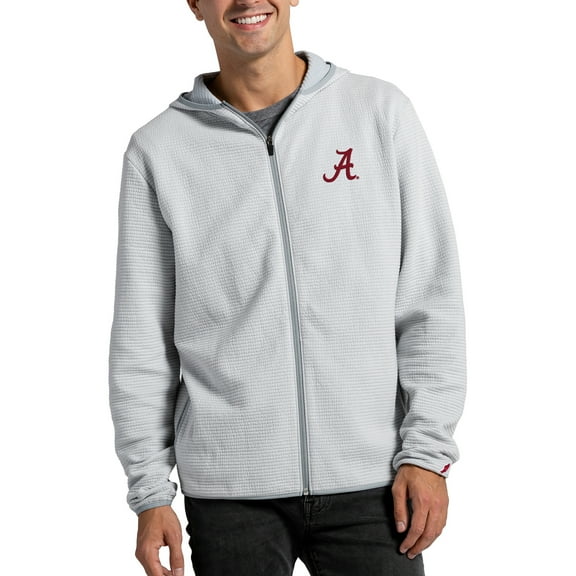 Men's League Collegiate Wear Gray Alabama Crimson Tide Summit Full-Zip Hoodie