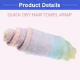 thumbnail image 5 of Vocoste Hair Drying Towel Dry Cap Shower Cap Quick Drying Microfiber Assorted Color, 5 of 6