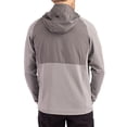 thumbnail image 2 of Men's Cutter & Buck Heather Gray Oklahoma State Cowboys Peshastin Eco Fleece Recycled Raglan Full-Zip Tri-Blend Hybrid, 2 of 2