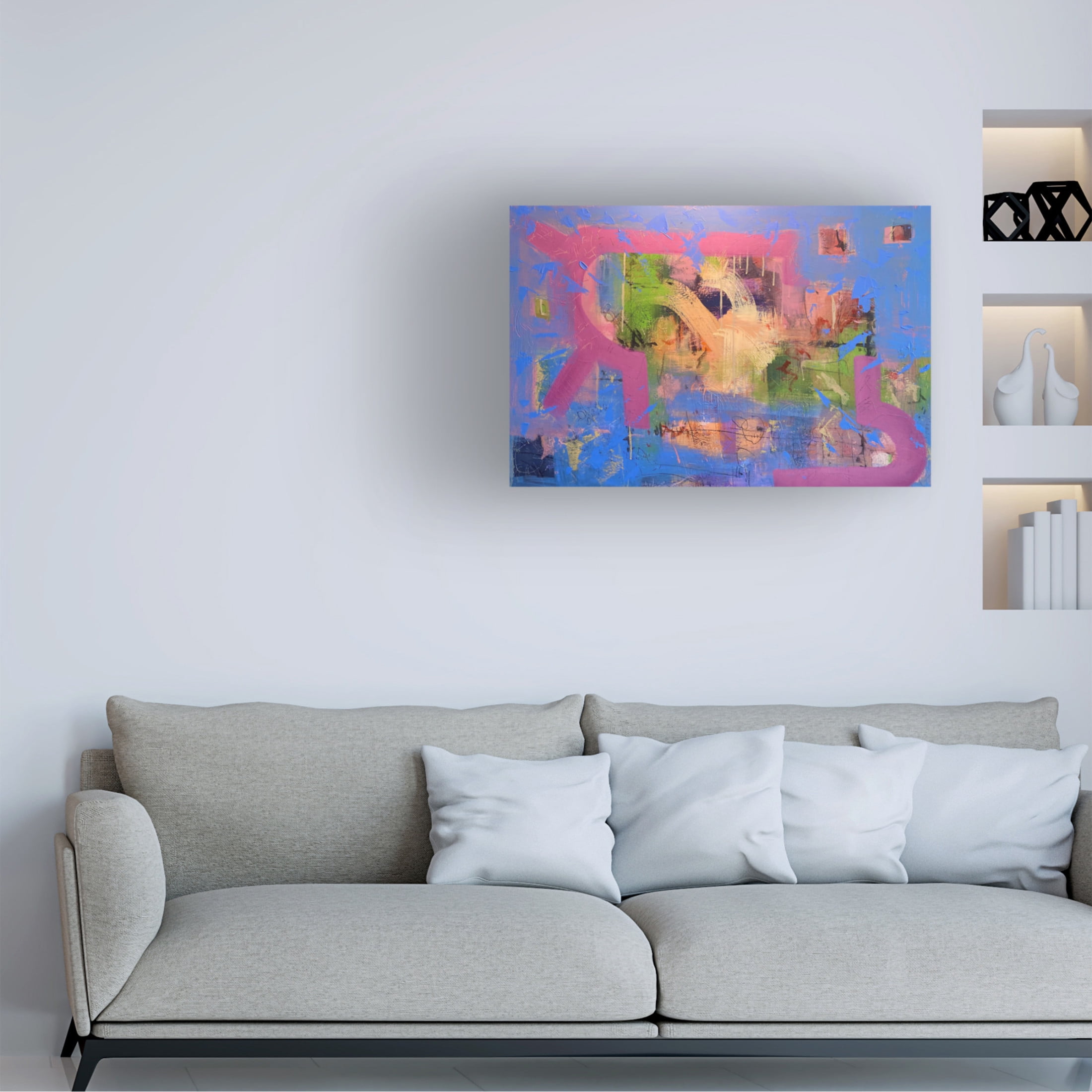 Canvas Wall Art - Randy Noble Fine Art 'Spiritual' Wall Art for Living Room, Bedroom, or Office Décor by Trademark Fine Art - 32 x 22 Inches