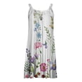 thumbnail image 5 of TopLLC Robe Sans Manches Col Rond Robe Bohème Imprimée Florale d'Été T-Shirt Sans Manches Mini Robes de Plage pour Femmes en Solde, 5 of 5
