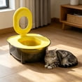 thumbnail image 4 of EGNMCR Kitty Toilet Training Device Washdown Litter Box Odor Control Spray Proof Litter Box Extra Large Plasti c Cat Litter B ox, 4 of 6