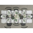 thumbnail image 2 of PVC Placemats Set of 8 for Dining Table Coffee Table Kitchen Mats Heat Resistant Anti Skid Washable Easy to Clean Woven Vinyl Placemats in Reusable Pouch 18â€x12â€, 2 of 8