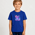 thumbnail image 2 of Boys Graphic T Shirt Cute Axolotl Character Short Sleeve Kids Tees Colorful Animal Style Fun Summer Casual Wear 100% Cotton Soft Child Tops 4-13Y, 2 of 5
