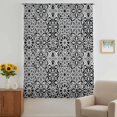 thumbnail image 2 of Black Morocco Sheer Curtains 84 Inches Long, Traditional Tribal Abstract Geometric Art Light Filering Curtains, Breathable Simi Curtain Privacy Drapes for Living Room Bedroom Window Treatment, 2 of 9