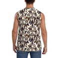 thumbnail image 4 of Lsque Dreamcatcher Print Men's Cotton Blend Sleeveless Muscle Shirts (S-3XL)- Moisture Wicking, Odor Protection, UPF 30+,3X-Large, 4 of 8