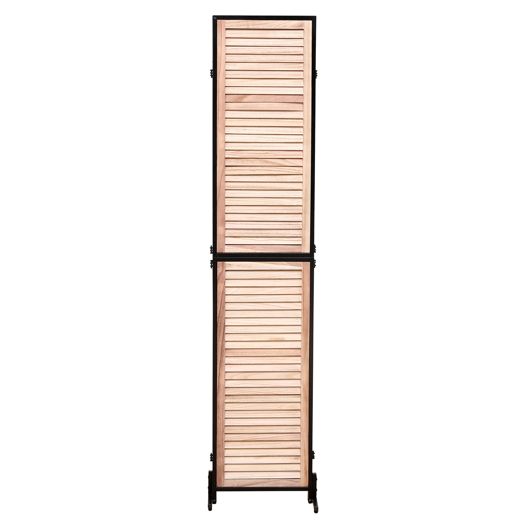 3 Panel 5.9 FT Wooden Room Dividers Folding Privacy Screen Free Standing Room Separation Indoor Wall  Partition Screen for Home Office Bedroom Bathroom, Wood