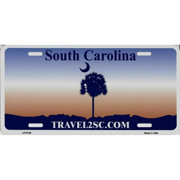 212 Main LP-5129 6 x 12 in. South Carolina State Look a Like Metal License Plate