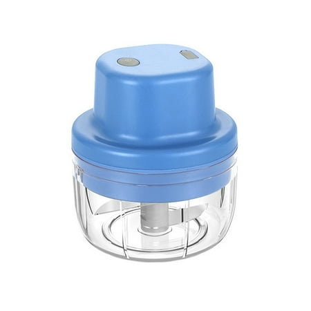 

TFDZ Kitchen Utensils Cooking Utensils Capacity Electric Garlic Chopper Mini Food Portable Garlic Masher Mincer Press Wireless Food Processo Blue