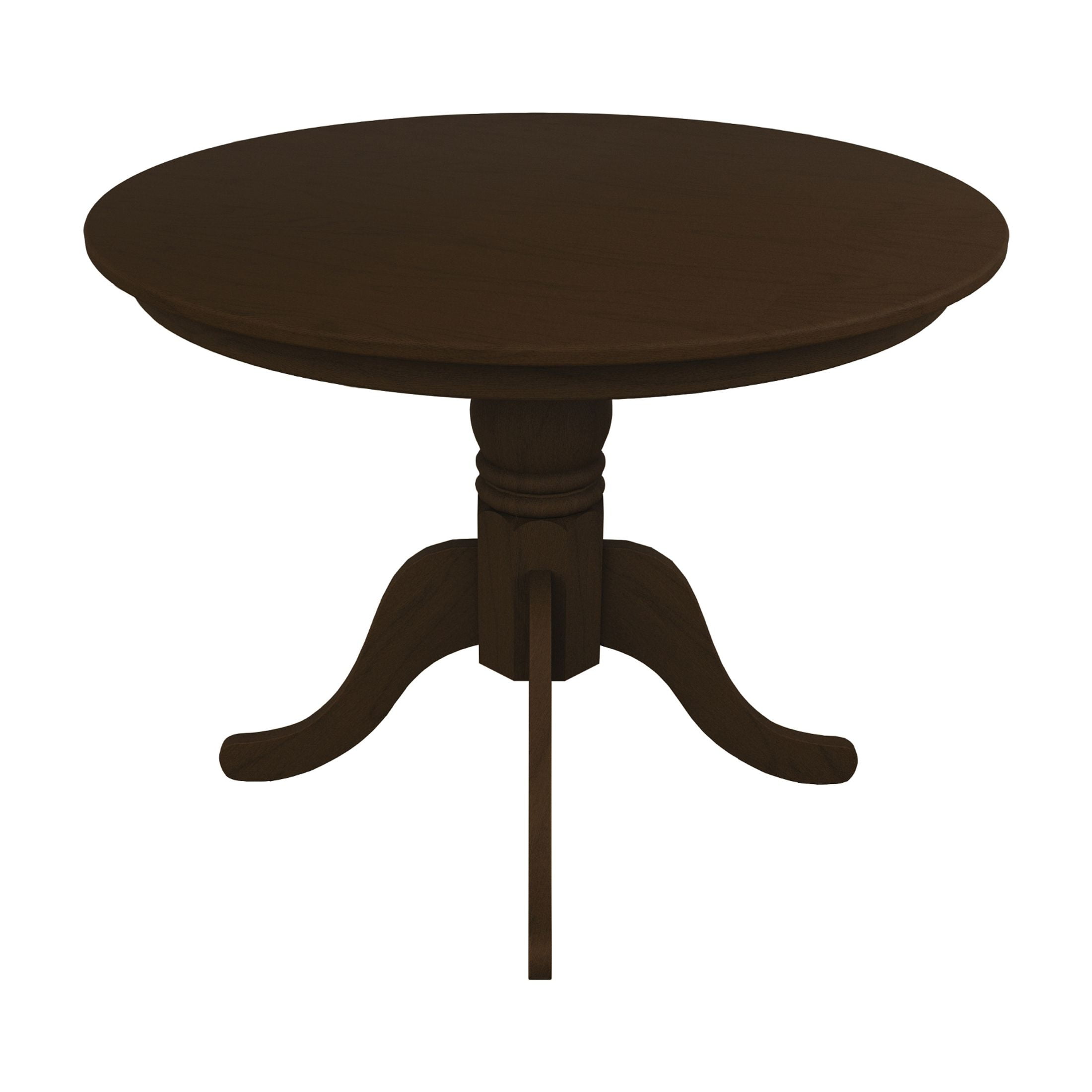 Castle Place 5-Piece Rustic Wooden Indoor Dining Table and Chairs Set, Brown