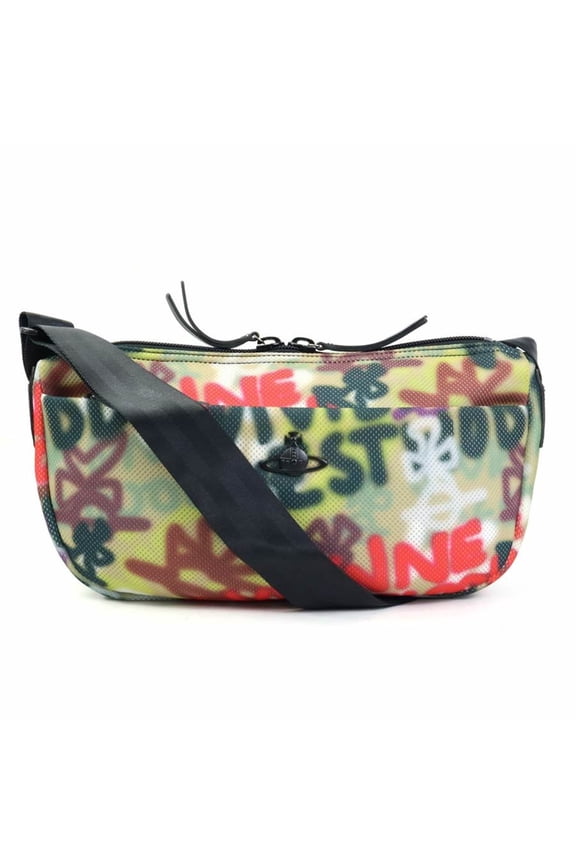 Pre-Owned Vivienne Westwood Shoulder Bag Mesh Multicolor x Black Men's Women's h30925g (Good)