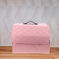 thumbnail image 1 of unbranded Caja Organizadora Para Maletero De Auto En Cuero Artificial Color Rosa Con Plegable, 1 of 6