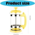 thumbnail image 5 of Modern French Coffee Maker Stainless Steel And Glass, 5 of 18