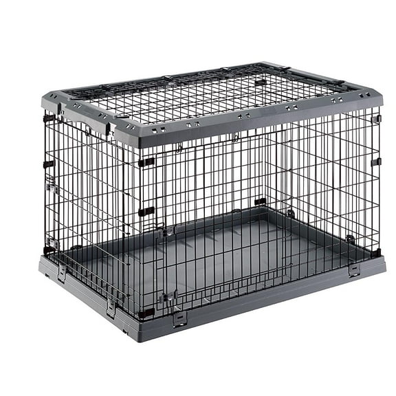 Superior Hybrid ECO Dog Crate and Playpen, 42-inch Dog Crate, Gray