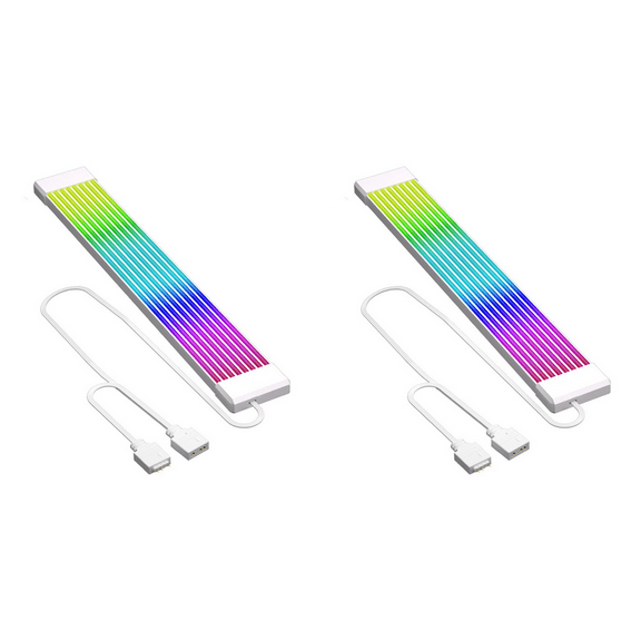 2X RGB LED Strip ARGB Sync Board for Computer Power Supply ATX 24PIN GPU Graphics Card 8Pin Cable Case X8