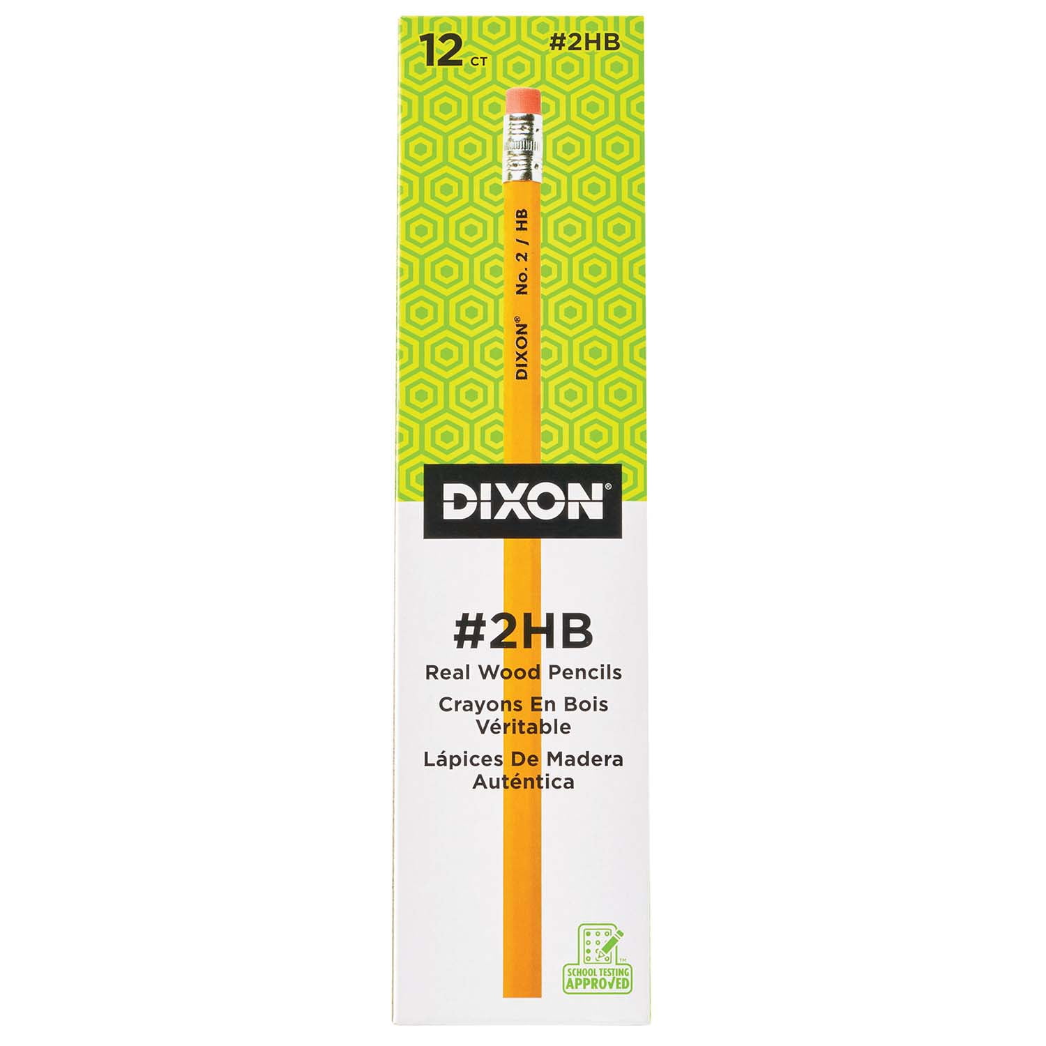 Dixon No. 2 Pencils, Yellow, 12 Per Box, 12 Boxes