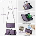thumbnail image 4 of Crossbody for iPhone 12 Pro Max Case Wallet【RFID Blocking】with 10-Card Holder Zipper Bills Slot, Soft PU Leather Magnetic Shoulder Wrist Strap for iPhone 12 Pro Max Wallet Case Women, 4 of 15