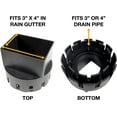 Made Premium Rain Gutter Downspout Adapter (3" x 4" Inch Roof Rain