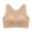 Khaki, variant on Breezora Women's Front Closure Wireless Corrector Support Bra with Back Design for your Daily Comfort and Posture Correction