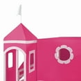 thumbnail image 6 of Full Size Loft Bed with Slide Pink Tent and Tower - Pink, 6 of 10