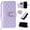 Purple, variant on Compatible with iPhone 15 Case with Card Holder Crossbody Wrist Strap PU Leather Flip Case with Magnetic Clasp Kickstand Heavy Duty Protective Wallet Phone Case for Girls Women, Green