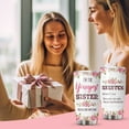 thumbnail image 6 of Sisters Gifts from Sister, Youngest Sister Tumbler with Lid 20 oz Stainless Steel, Seester Like A Sister Mug, Birthday Gifts for Sister, 6 of 6
